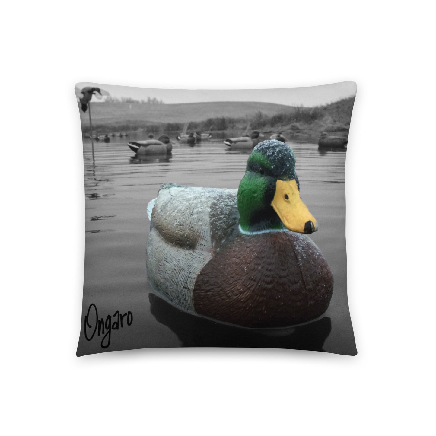 Working Decoys Throw Pillow 1