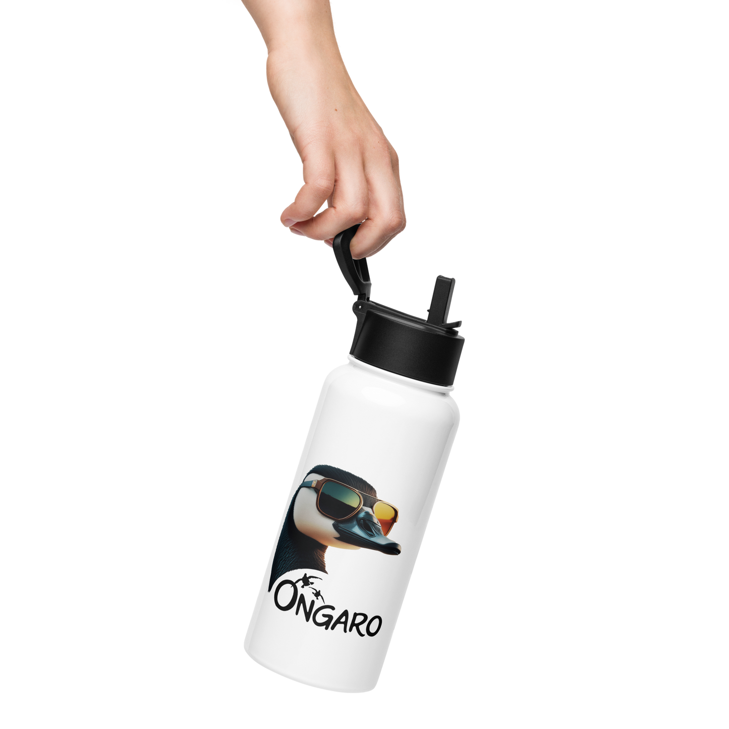 Cool Goose - Ongaro - Stainless steel water bottle with a straw lid