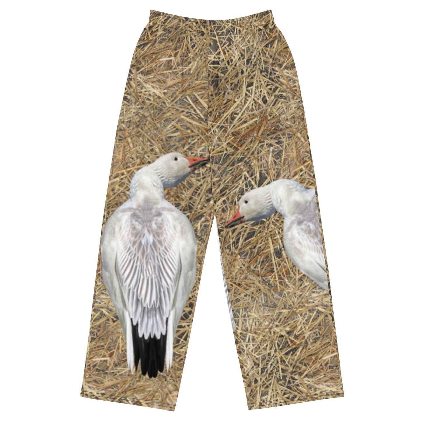Snow Goose on Prairie Stubble Full Cover Pants - Decoy Wear by Ongaro