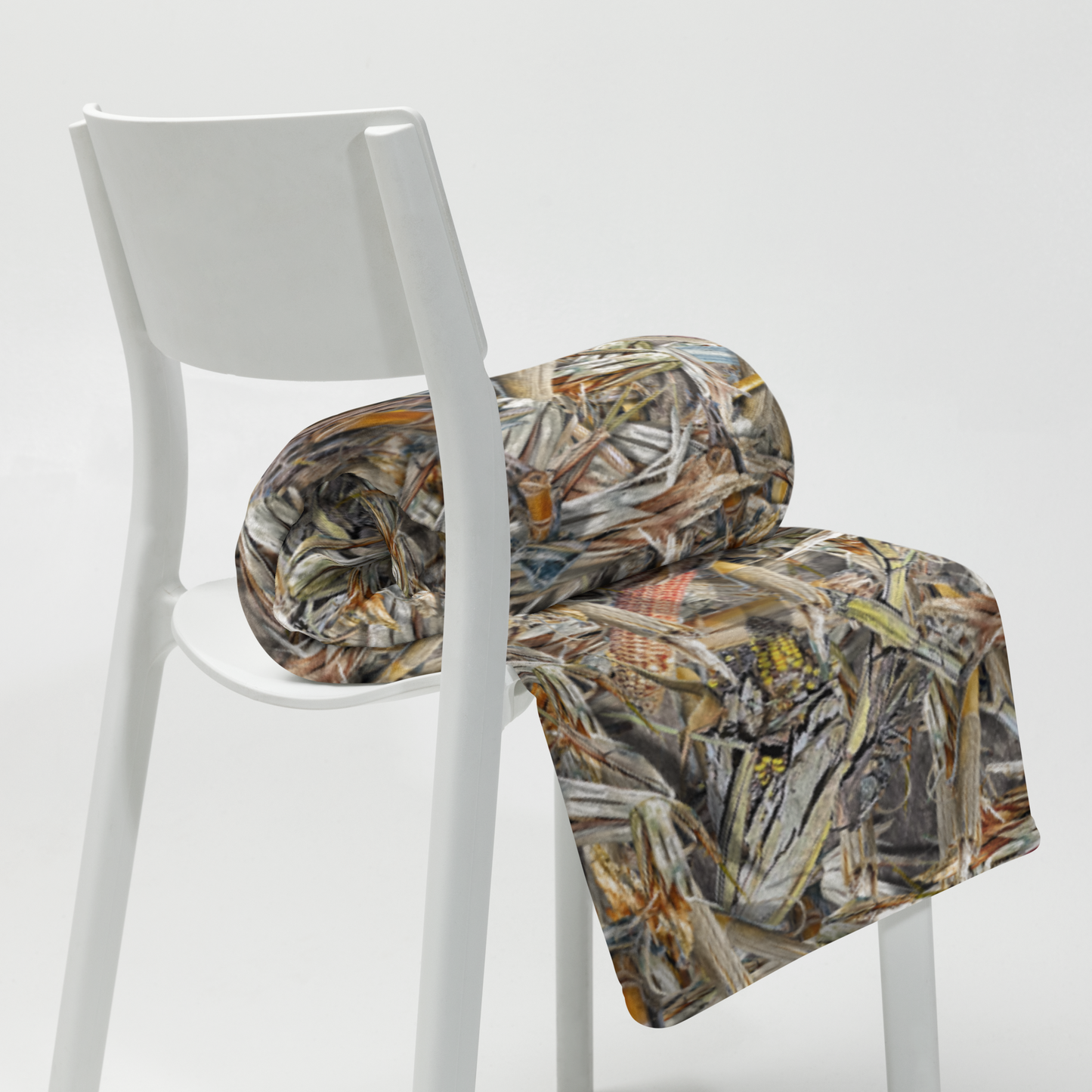 Brush Hogged Corn Cover Throw Blanket